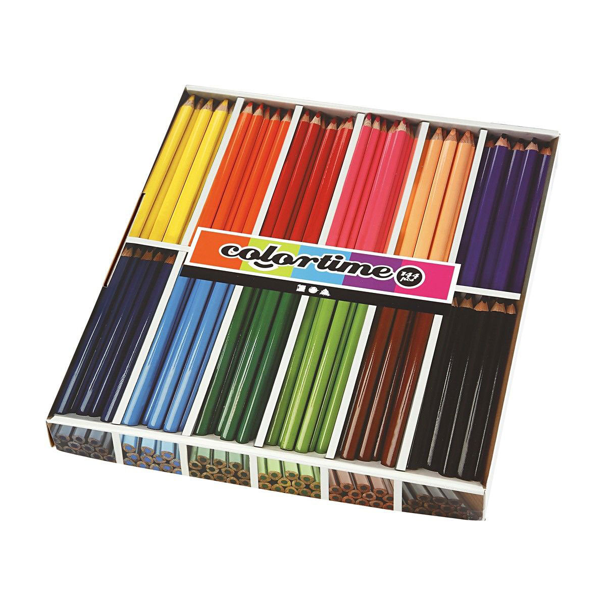 Pencille color jumbo triangolari - Colori di base, 144st.