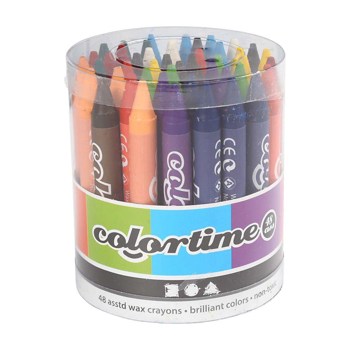 Impostare con 12 colori color gesso, 48 pezzi.