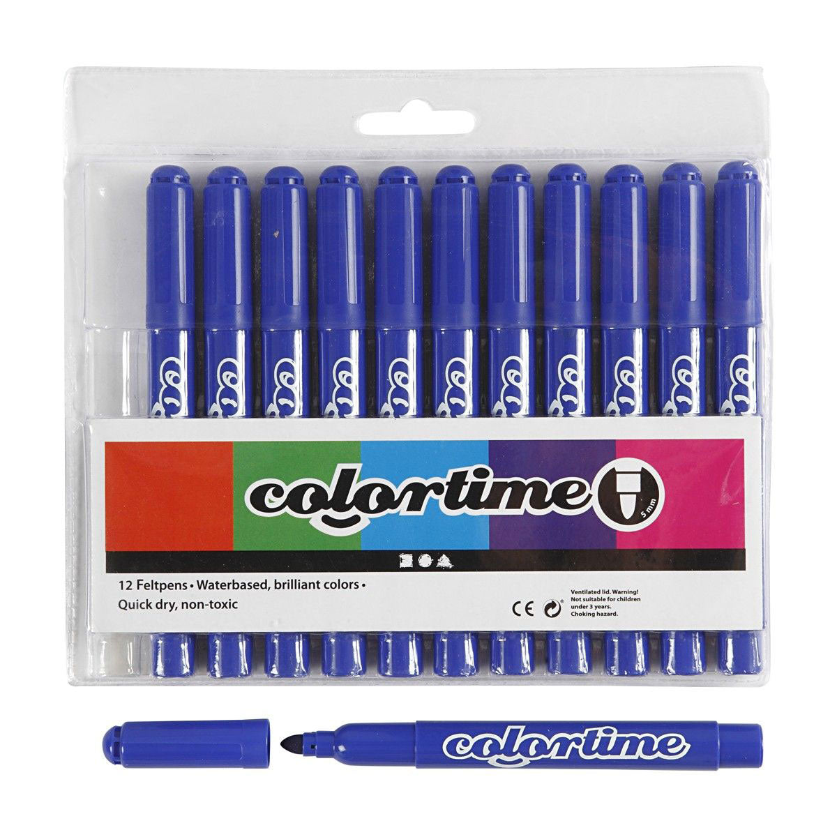 Marcadores jumbo azules, 12º.