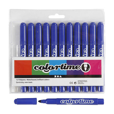 Creativ company blauwe jumbo stiften, 12st.
