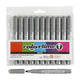 Gray Jumbo markers, 12st.