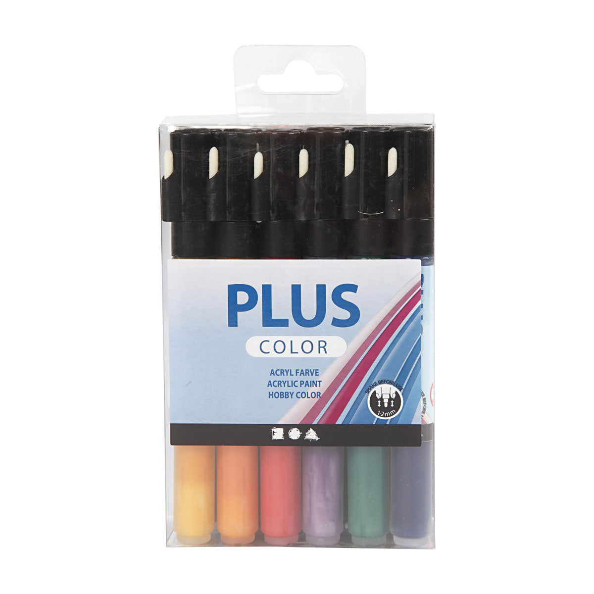 Pennarelli acrilici Plus Color Pennarello per pittura acrilica, 18 pezzi.