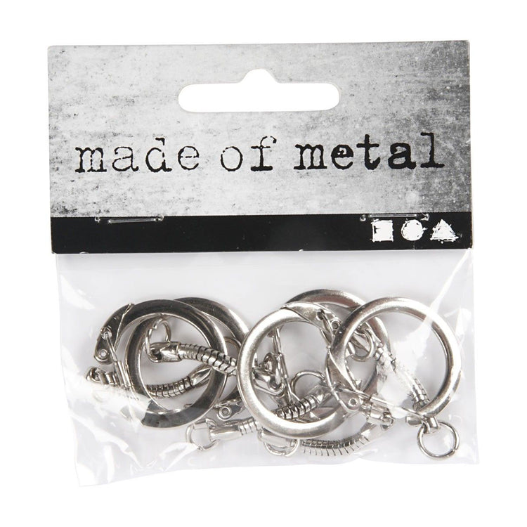 Creativ Company key ring with closure, 5st.