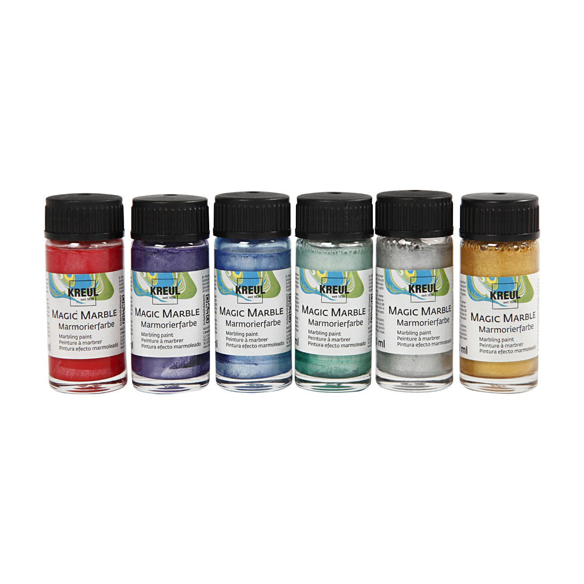 Vernice in marmo - Colori metallici, 6x20ml