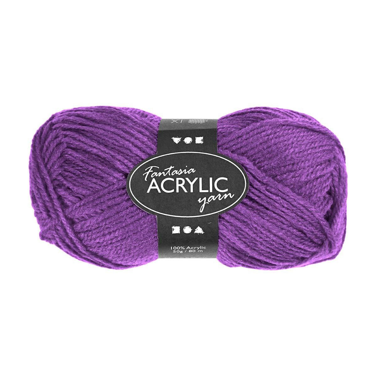 Hilo acrílico Neon - Violeta, 50gr