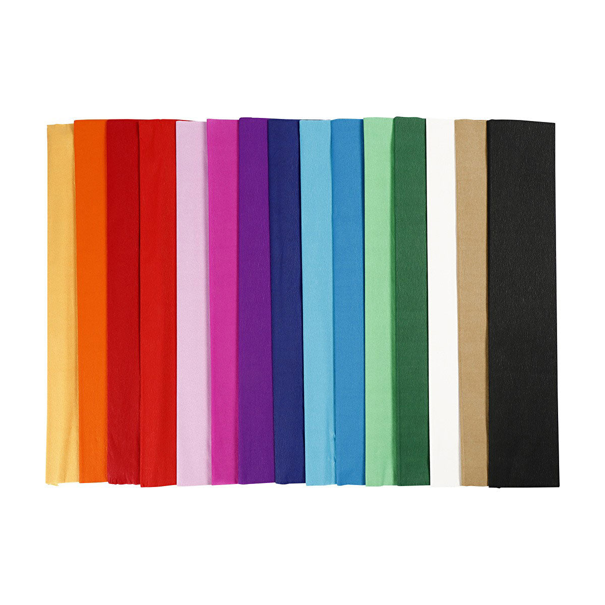 Papel crep - colores básicos, 15º.