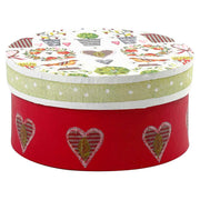 Cajas redondas de Papier-Mâché, 3st. - afbeelding 4
