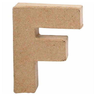 Letter Papers -Maché - F, 10 cm