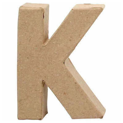 Letter Papes -Maché - K, 10 cm
