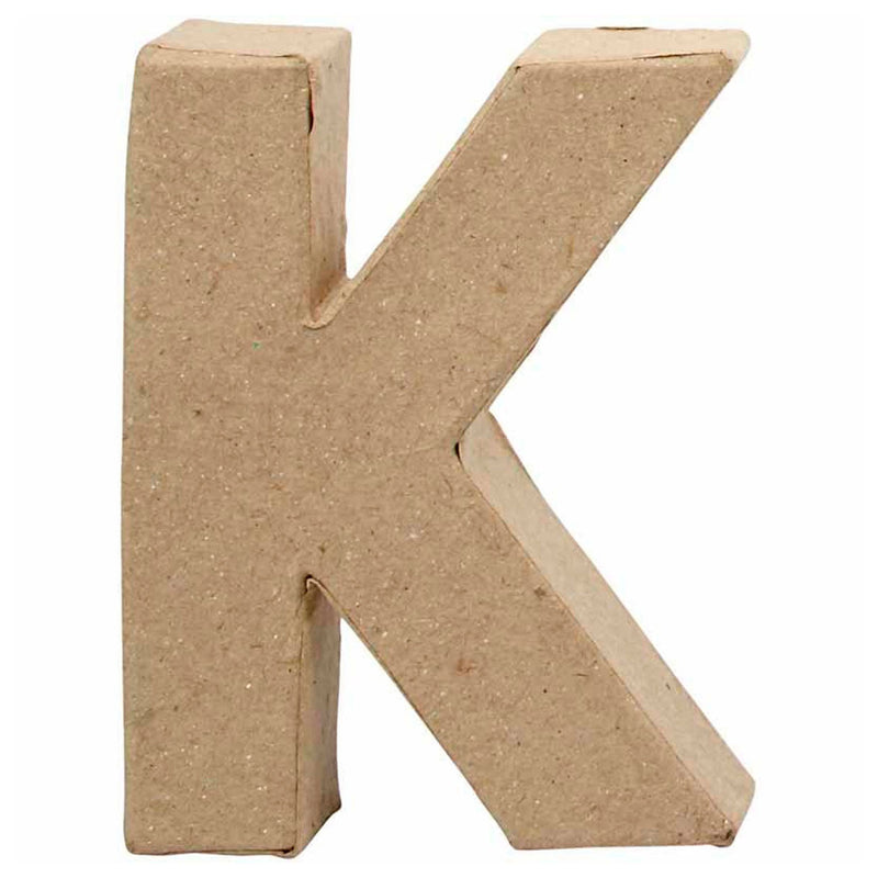 Letter Papes -Maché - K, 10 cm