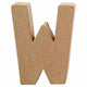 Letter Papier -Maché - W, 10cm