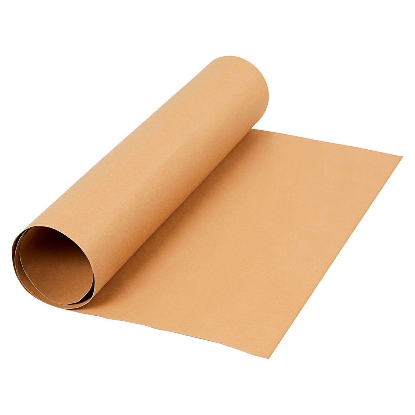 Papel de cuero sintético marrón claro, 1mtr.