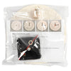 Clock with wooden frame