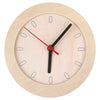 Clock with wooden frame