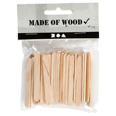 Creativ company houten knutselstokjes mini, 50st.