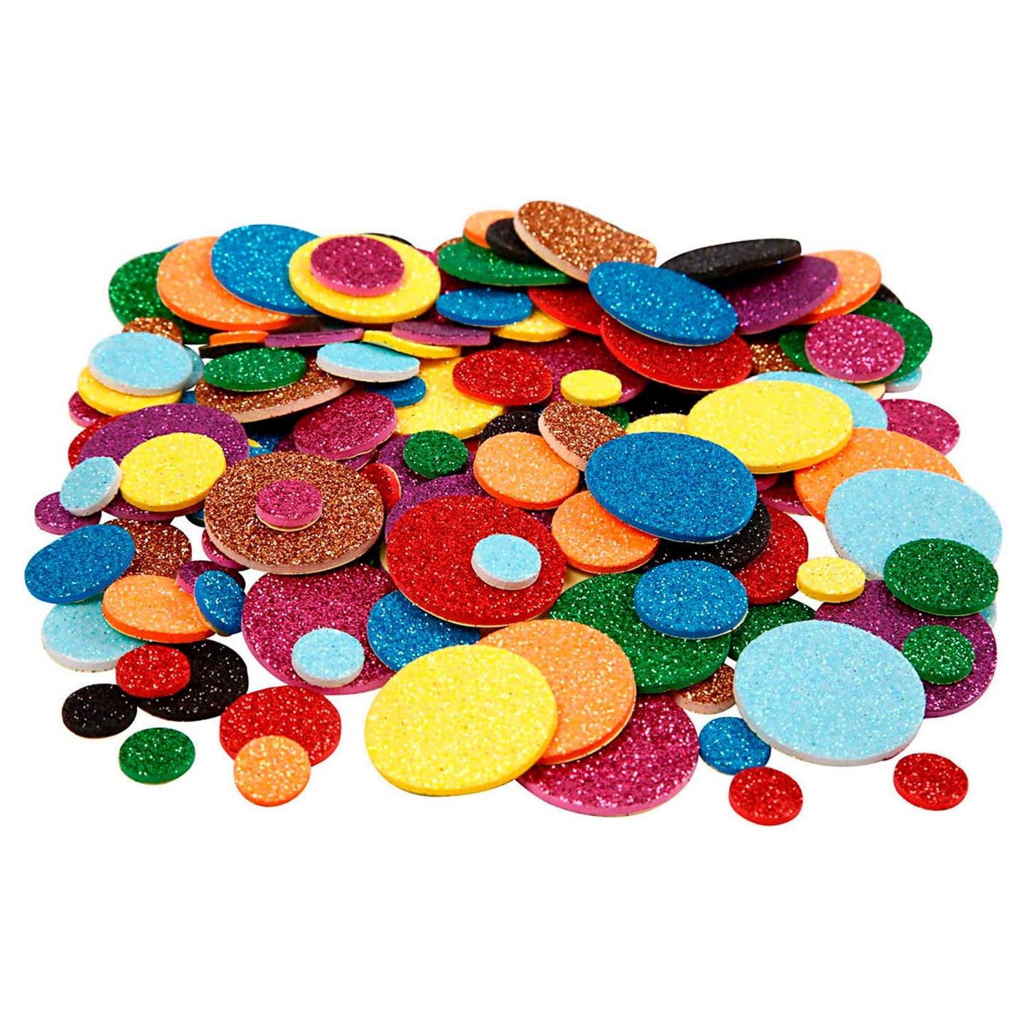 FORME SPUMA I cerchi glitter, 150 °.