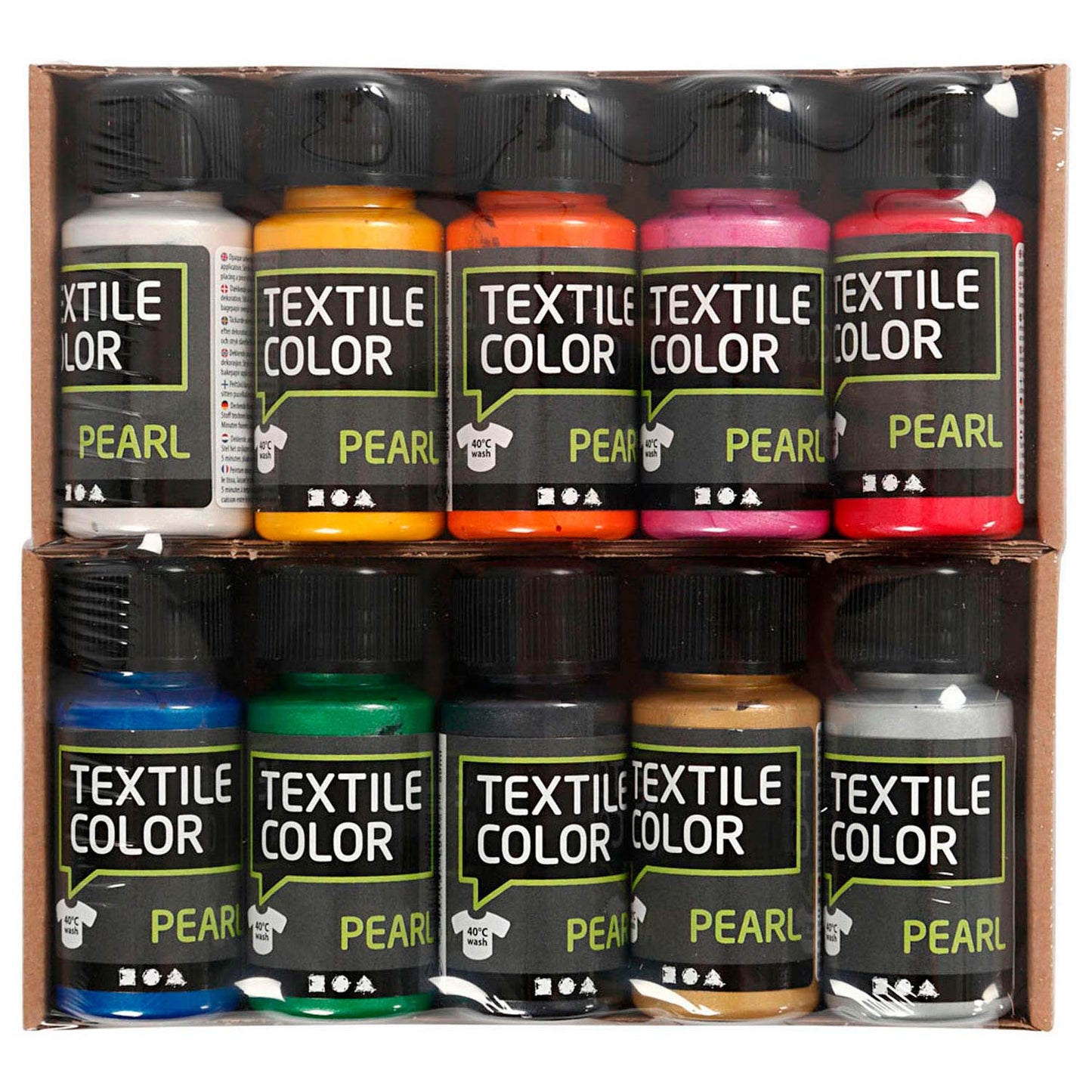 Paint tessile vari colori, 10x50ml.