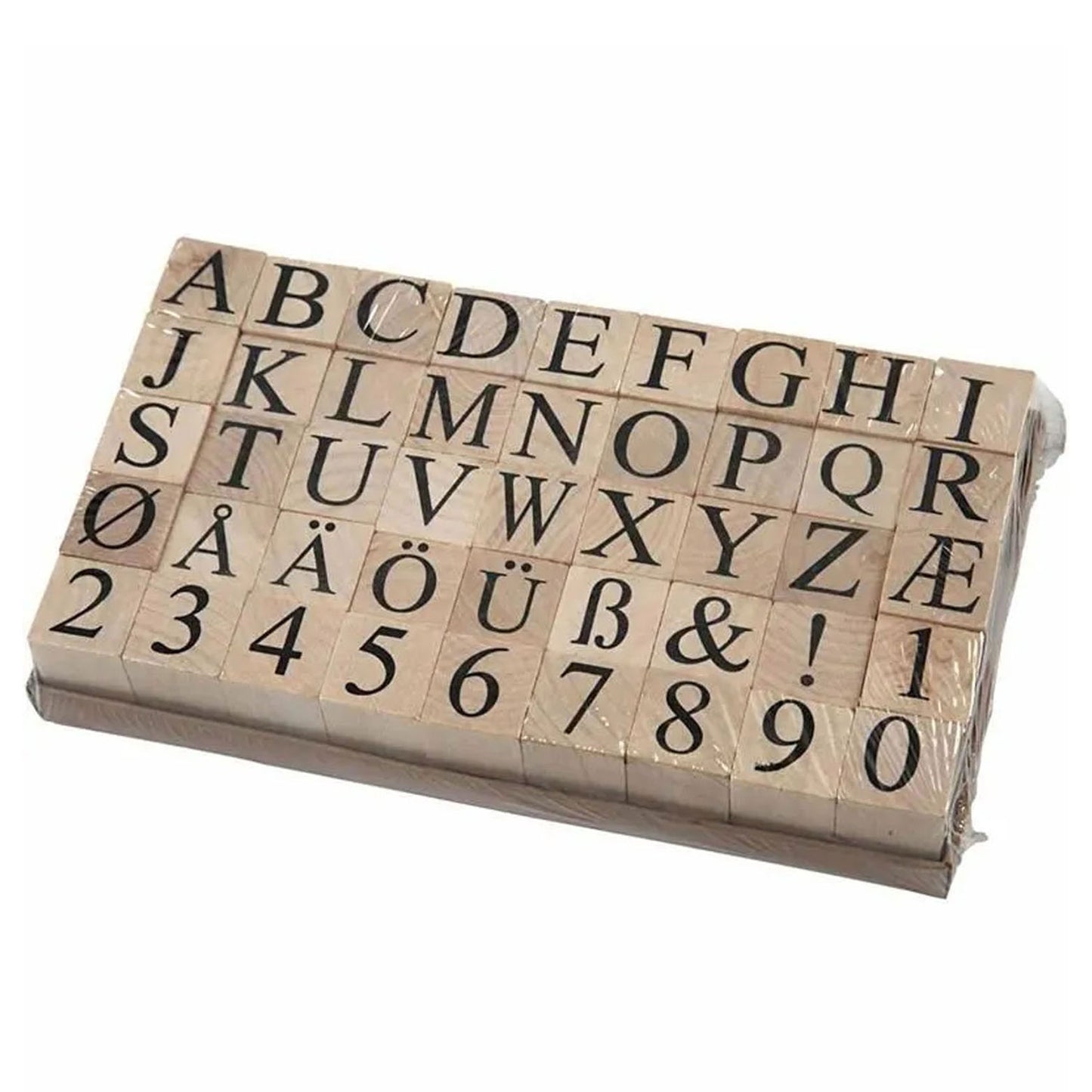 Creative Company Wooden Stamp Set, 45dlg.