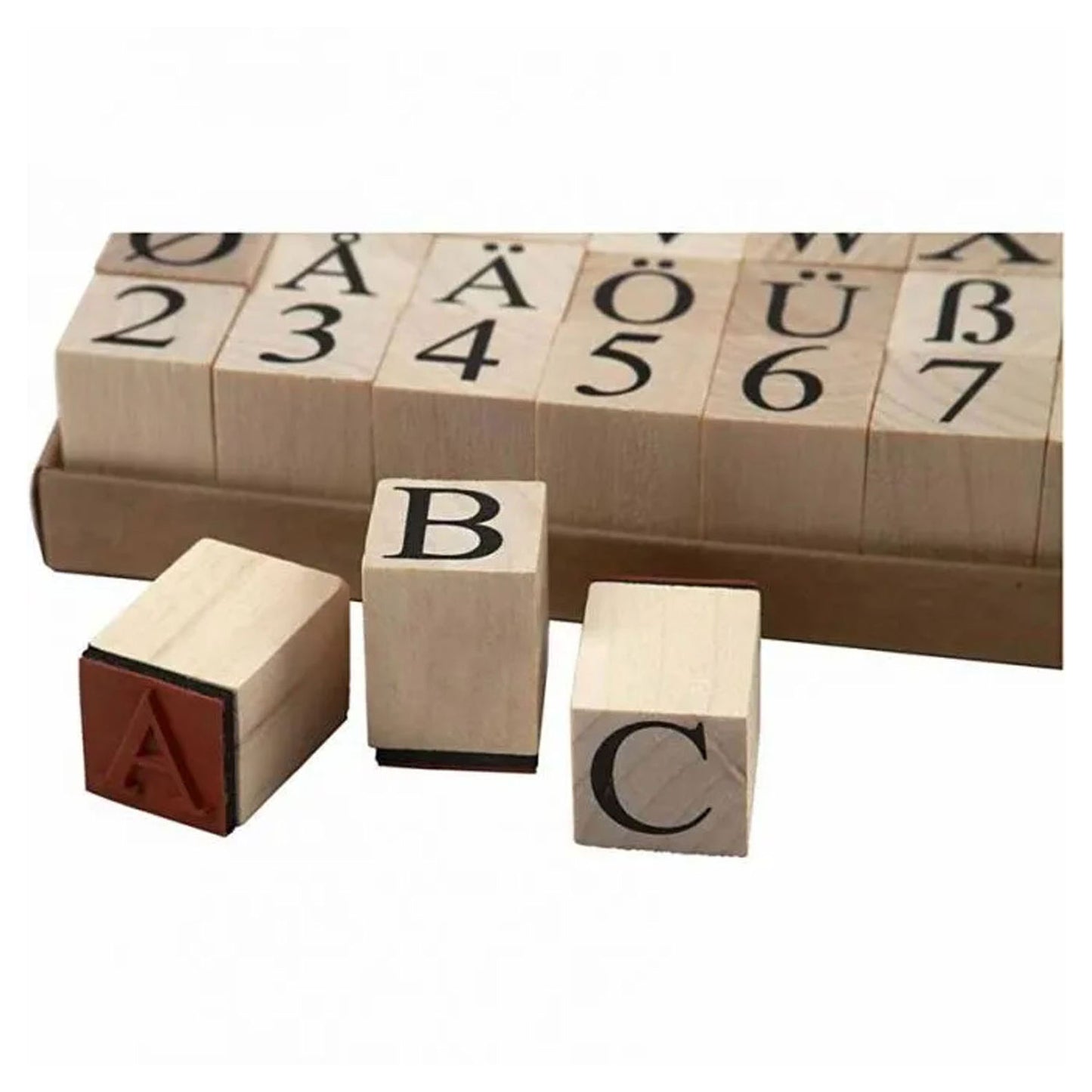 Creative Company Wooden Stamp Set, 45dlg.