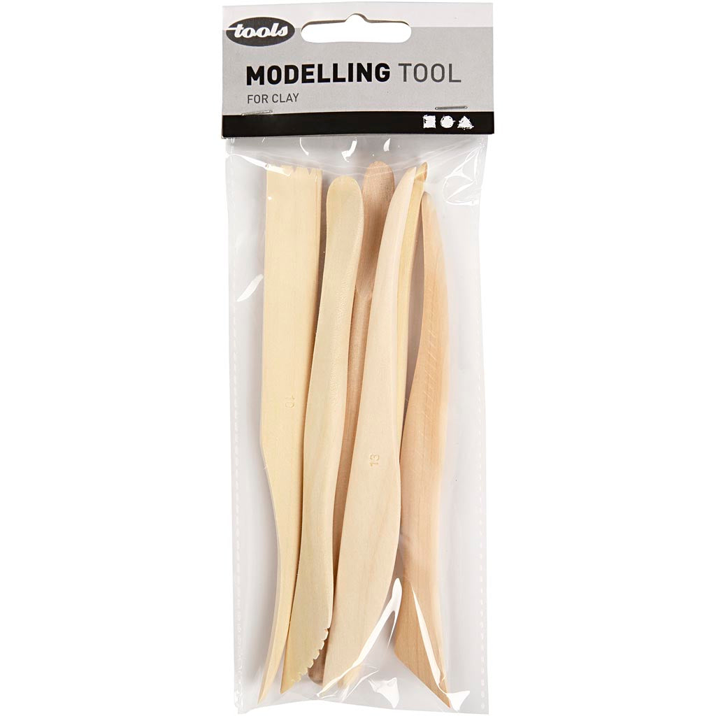 Set di strumenti di modellazione Creative Company Wood, 6dlg.