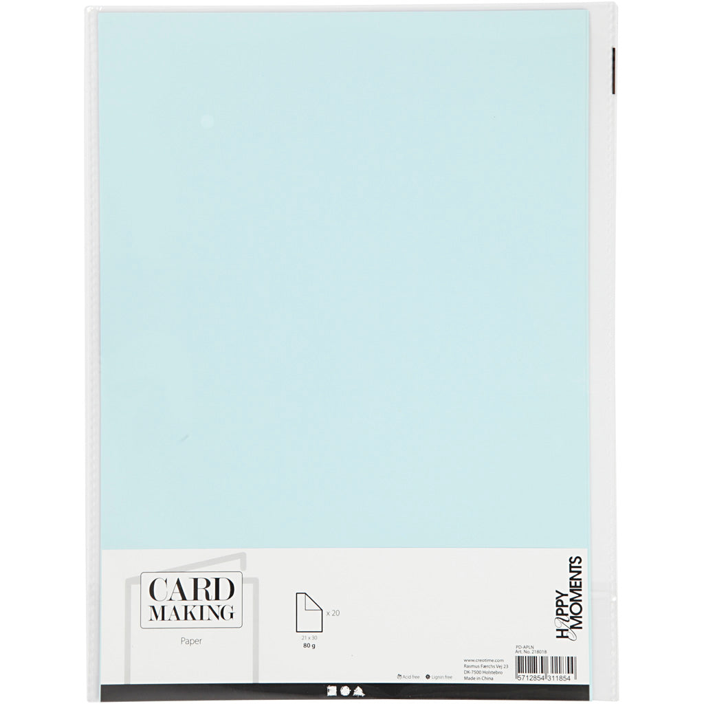 Carta azzurra azzurra A4 80gr, 20st.
