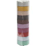 Creativ company glitter tape kleur,10st. - afbeelding 2