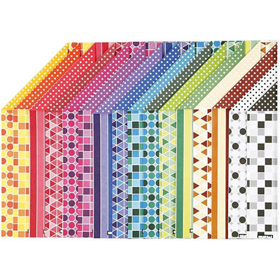 Color Bar Paper Print A4 100GR, 16 sheets