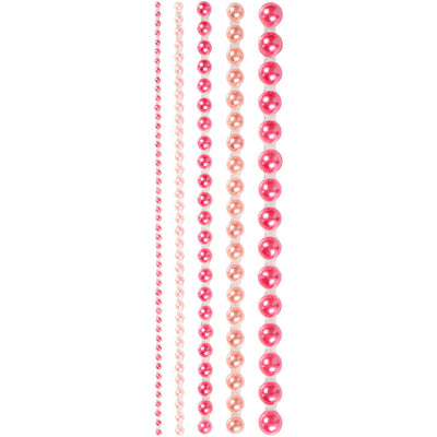 Creativ company halve plakparels roze 2-8mm, 140st.