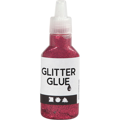 Creative Company Glitter Glue Glue Dark Rosa, 25 ml