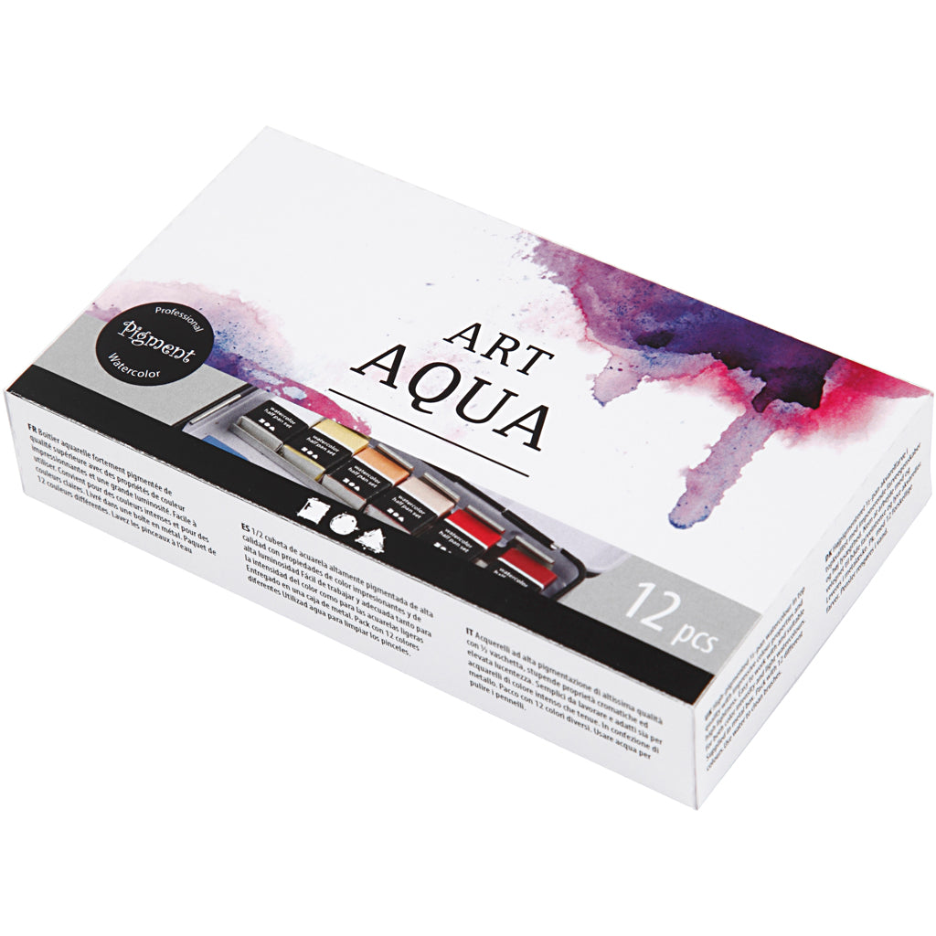 Creativ Company Art Aqua Aquarel Paint, 12 colores