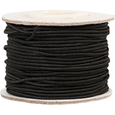 Spessore elastico 1mm nero, 25m