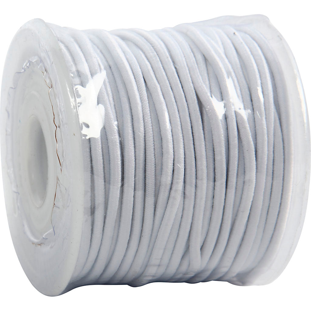 Elastic thickness 2mm white, 25m