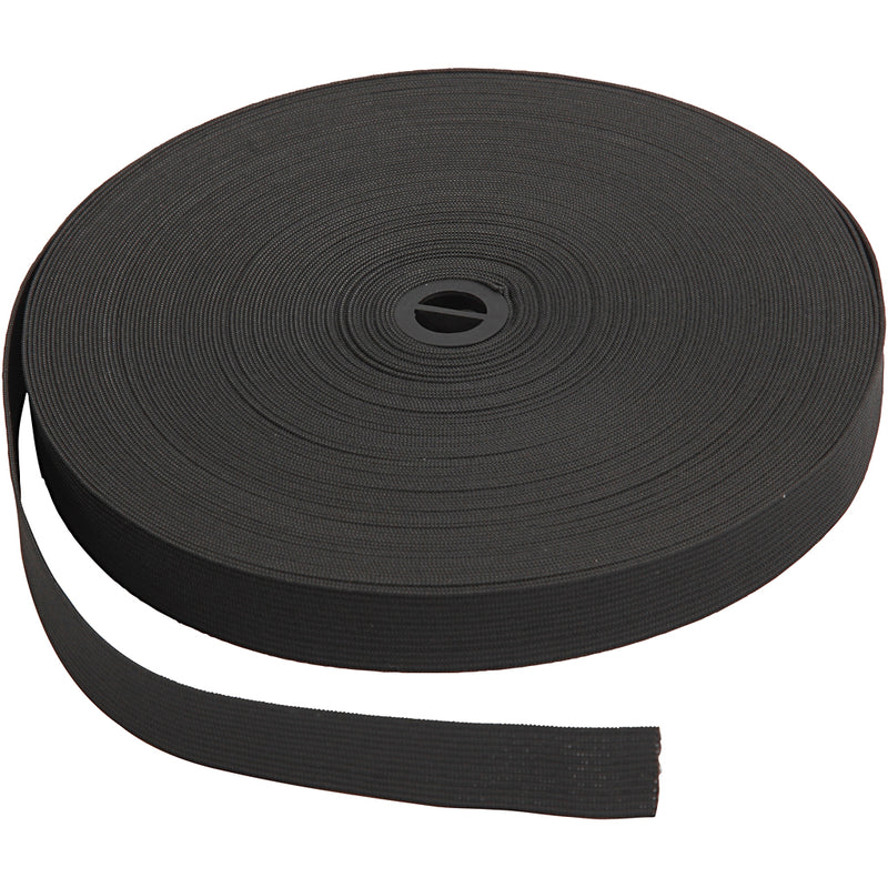 Spessore elastico 20 mm nero, 25 m