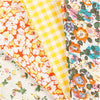 Tessuto patchwork giallo 45x55cm, 4st.