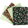 Creativ company patchwork stof groen 45x55cm, 4st.
