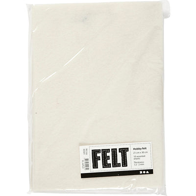 Creativ company hobbyvilt off-white a4, 10 vellen