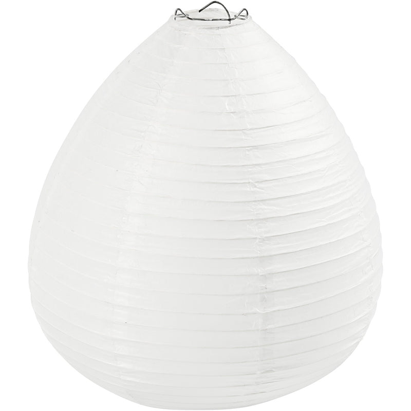 Lampada di carta di riso caduta bianca, 27 cm