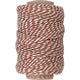 Creativ compañía de algodón cordón marrón blanco, 50m