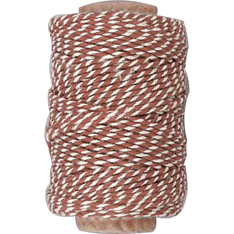 Creativ compañía de algodón cordón marrón blanco, 50m