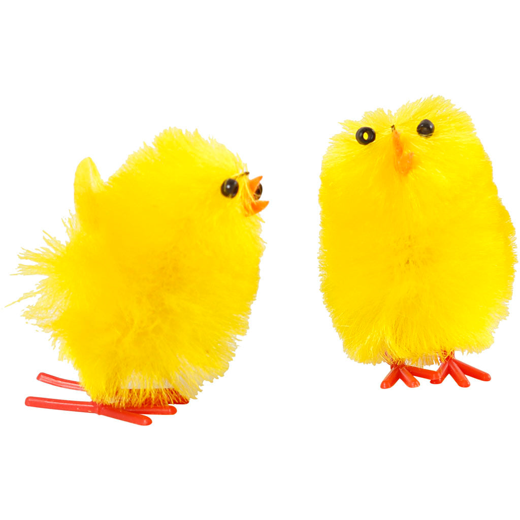 Creative Company Yellow Easter Chicks Chenille, 12st.