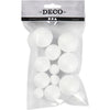 Stiropor Balls White, 12st.