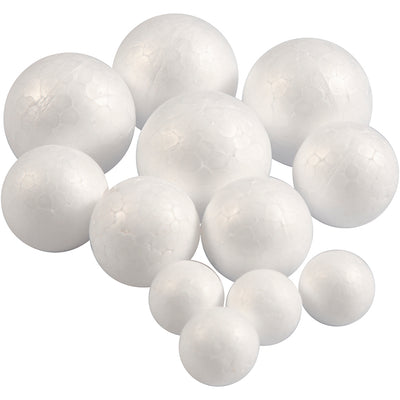 Stiropor Balls White, 12st.