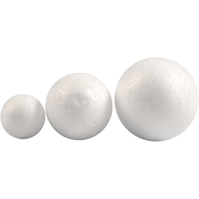 Stiropor Balls White, 12st.