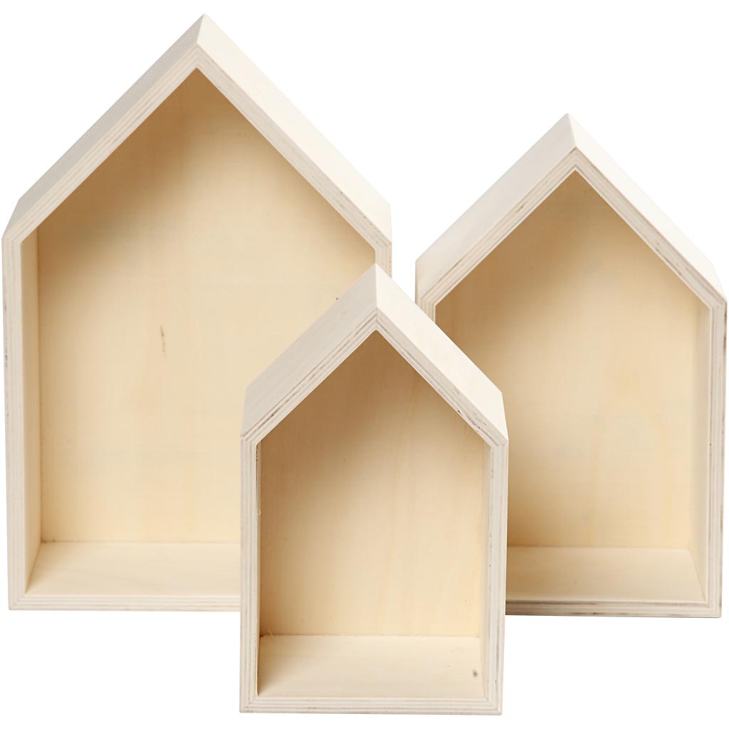 Case in legno con un gancio sospeso, 3 °.