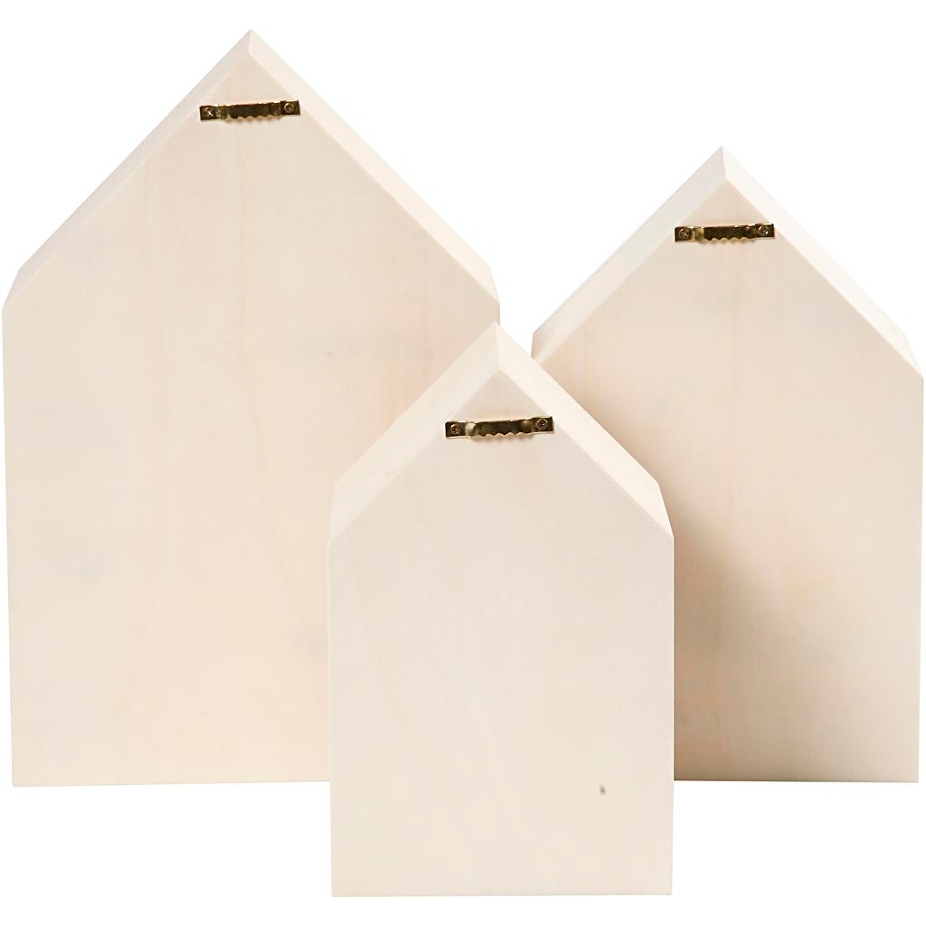 Case in legno con un gancio sospeso, 3 °.