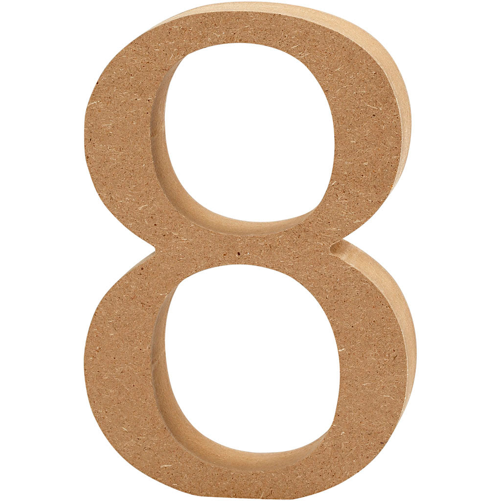 Creative Company Numero 8 MDF 13CM, 1 °.