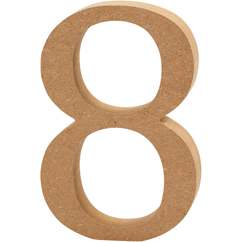 Creative Company Numero 8 MDF 13CM, 1 °.