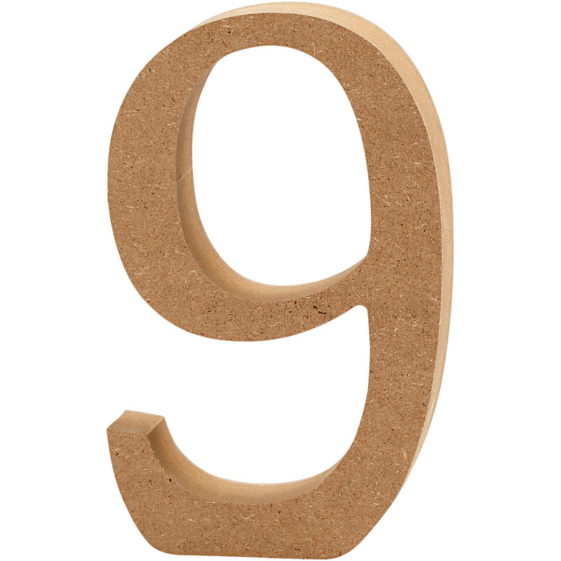 Creative Company Numero 9 MDF 13CM, 1 °.