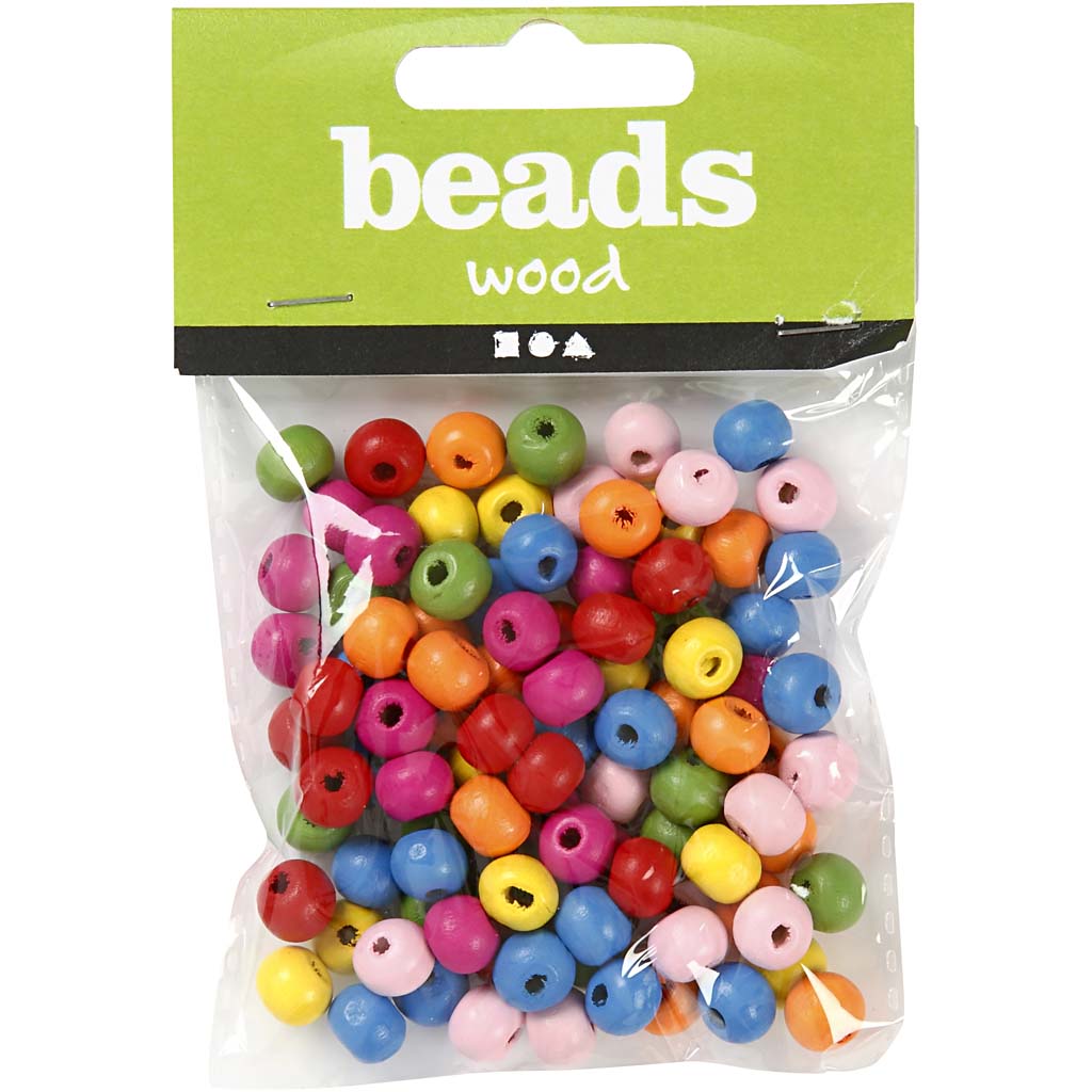 Creative Company Wooden Perle Mix 8mm, 90st.