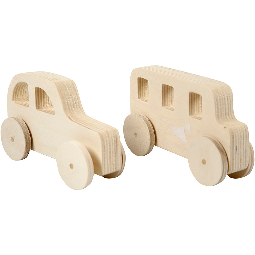 Creative Company Wooden Cars, 2st.
